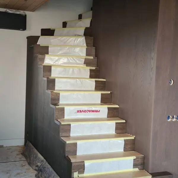 Eiken Bloktrap met RVS slijtstrip 1