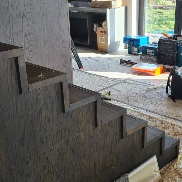 Eiken Bloktrap met RVS slijtstrip 4