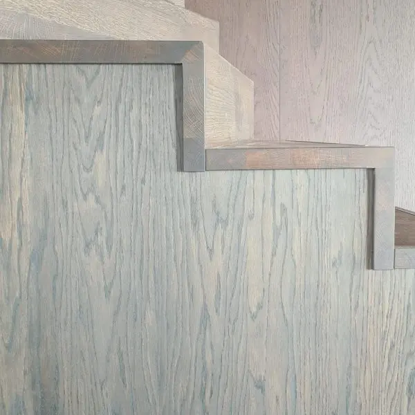 Eiken Bloktrap met RVS slijtstrip 6